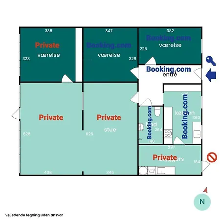 Private - Easy Access - 24h Self Check In-out * Оденсе