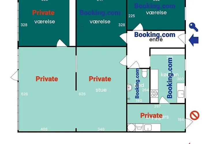 Easy Sleep In - Private Access - 24h Self Check In-out * Odense